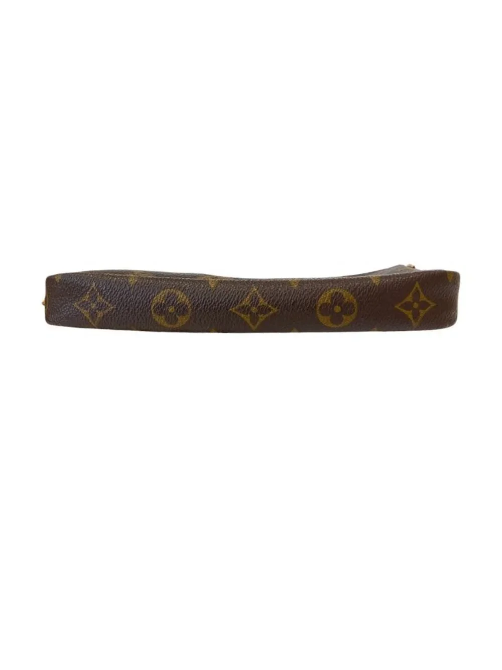 Louis Vuitton Monogram Pochette Soir Pouch Brown